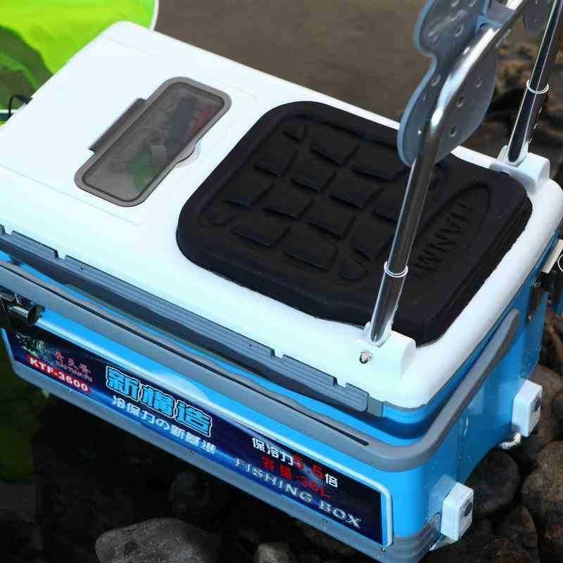 Open a new multipurpose fishing box with a sky ax, and a four-tangled fishing gear box